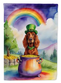 Irish Setter St Patrick's Day Garden Flag Mailbox Flag Decorative Yard Flag Banner Outside Patio Artwork Yard Flower Beds, Garden Size, Multicolo