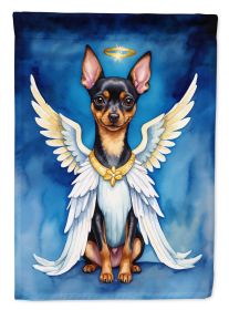 Miniature Pinscher My Angel Garden Flag Mailbox Flag Decorative Yard Flag Banner Outside Patio Artwork Yard Flower Beds, Garden Size, Multicolor