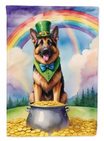 German Shepherd St Patrick's Day Garden Flag Mailbox Flag Decorative Yard Flag Banner Outside Patio Artwork Yard Flower Beds, Garden Size, Multic