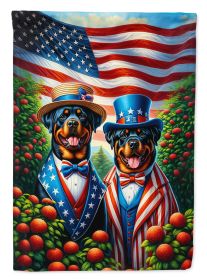 All American Rottweiler Garden Flag Mailbox Flag Decorative Yard Flag Banner Outside Patio Artwork Yard Flower Beds, Garden Size, Multicolor